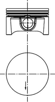 KOLBENSCHMIDT 40388610 | Piston Segman 0,25 Farklı 79mm Z16xep