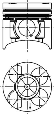 KOLBENSCHMIDT 40391600 | Piston Segman Y17dt Corsa C Astra G Combo C (79,00mm) Std 1.7Dtı