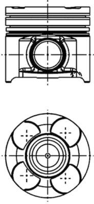 KOLBENSCHMIDT 40660600 | Piston Segman Std 82mm Vectra C 1.9 CDTI 16V Z 19 Dth