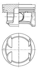 KOLBENSCHMIDT 41006600 | Motor Piston + Segman Komple (Std) Corsa D – Aveo T300 – A12xer