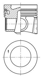 KOLBENSCHMIDT 41271600 | Piston 79,50mm Vag A1 A3 Go7 Pas 13 -