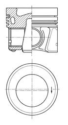 KOLBENSCHMIDT 41647620 | Piston (0,50) Passat / A4 / A5 / A6 / CNH / Czj / Deta / Dfca 2.0 TDI
