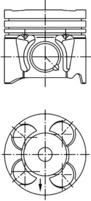 KOLBENSCHMIDT 41660600 | Piston Segman Std 69,6mm Corsa E (X15) / 1.3 CDTI (08, 68) / B 13 Dtc Euro 5