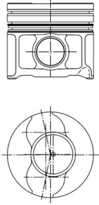 KOLBENSCHMIDT 41795600 | Piston Segman Std 82mm Fiat Doblo 1.9 JTD 103PS Vectra C 1.9 CDTI