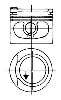 KOLBENSCHMIDT 93928600 | Piston 81,01mm Vag 80 100 Cad1 Go1-2-3 Pas Po3 82 -