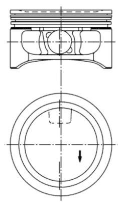 KOLBENSCHMIDT 94912620 | / Piston Segman 0.50 Vectra C 2.2 16V Z22se Adet 86.5mm / | 4 Adet