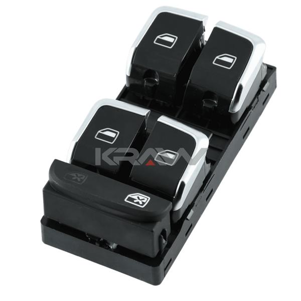 MCAR AN-1508C | Cam Açma Kapama Ve Emnıyet Kilit Anahtarı Dörtlü (Krom) A4 13 > 15 A5 12 > Q5 13 >