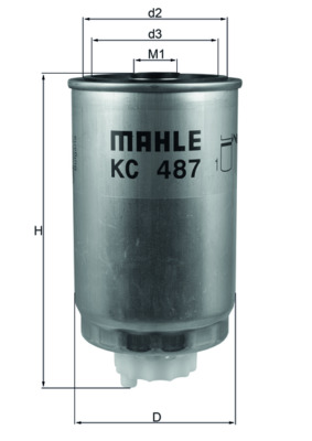 MAHLE KC487 | Yakıt Filtresi Fiat Freemont 11 > 15 Dodge Caliber 10 > Jeep Compass 11 > Patrıot 11 > 17 2.0 JTD 2.2 JTD 2.8 JTD