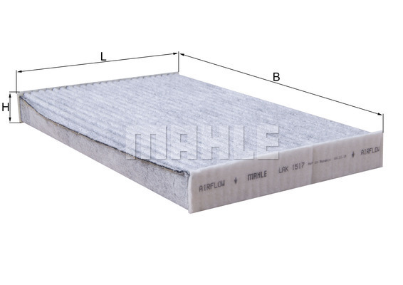 MAHLE LAK1517 | Polen Filtresi Karbonlu Opel Crossland 17 > Citroen C3 Aircross 17 >