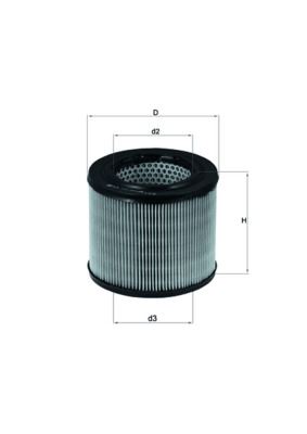 MAHLE LX194 | Hava Filtresi BMW R 100 1980-1984