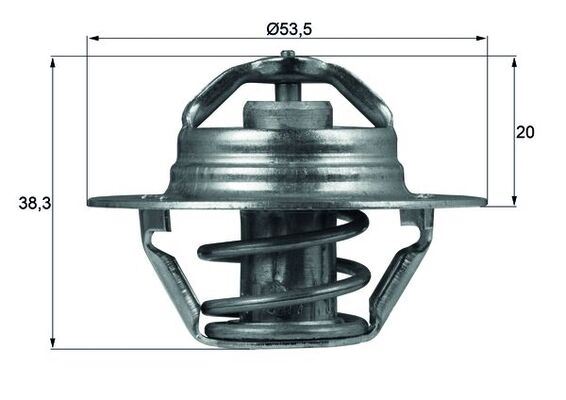 MAHLE TX88.82D | Termostat 82C Peugeot P106