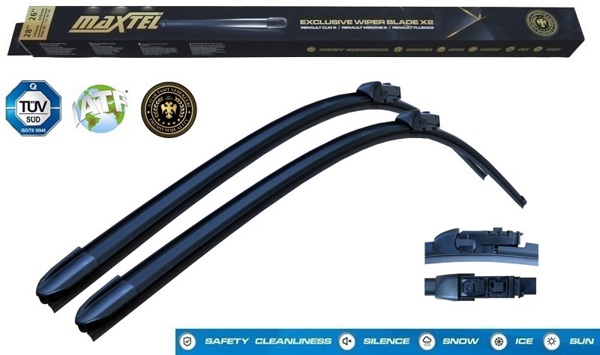 MAXTEL 12133651 | Silecek Süpürgesi Muz Tipi Land Rover Discovery Range Rover IV Range Rover Sport II 600mm + 500mm