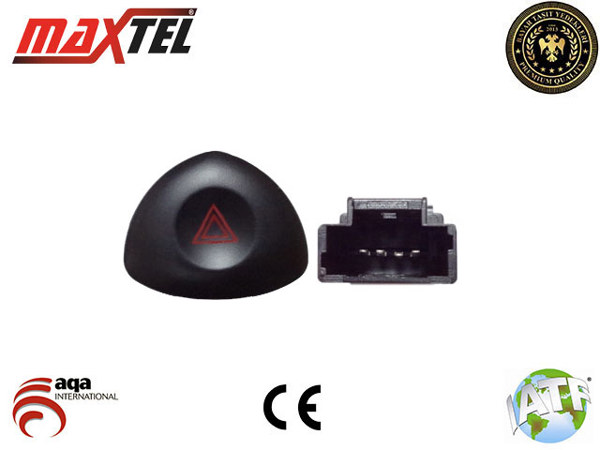 MAXTEL 162 04 723 | Dörtlü Flaşör Anahtarı 4 Fişli Renault Clio II 99-15