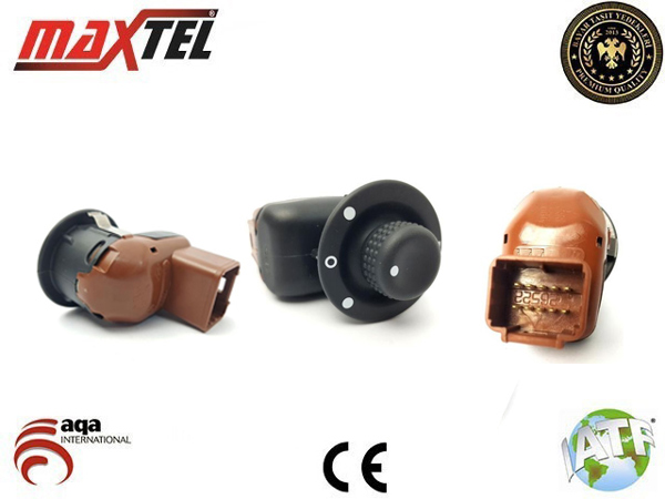 MAXTEL 166 04 443 | Ayna Ayar Anahtarı Katlamalı Renault Laguna II 01-07 10 Pin