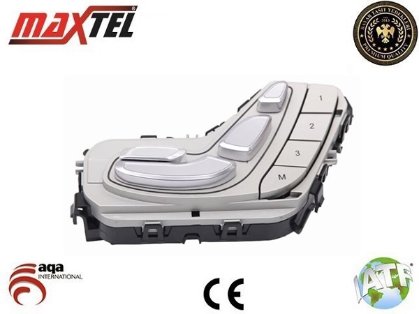 MAXTEL 172 08 651 | Koltuk Ayar Düğmesi Sağ Kırmızı Işıklı 3 Pin Hafızalı Mercedes C, EQC, GLC