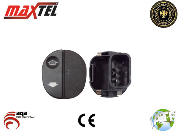MAXTEL 182 02 042 | Cam Kaldırma Anahtarı Ön Sağ 4 Pin Tekli Ford Fiesta V 01-08, Fusion 02=>, Ka 01-08, Puma 97=>