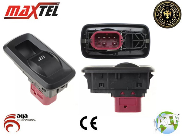 MAXTEL 18202052 | Arka Cam Açma Düğmesi Sol Sağ Fiesta 08 > 6 Pım