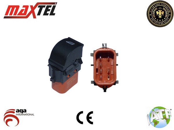 MAXTEL 182 02 082 | Cam Açma Kapama Anahtarı Sağ 6 Pin Ford Fiesta VII Focus III Tourneo Connect Transit Connect