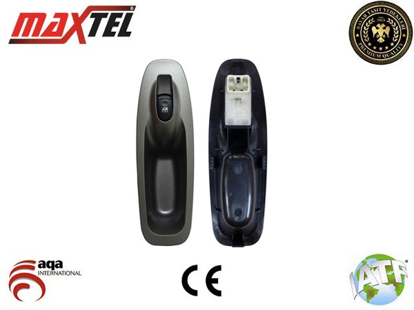 MAXTEL 18203004 | Cam Anahtarı Hyundai Accent 2000 > Ön Sağ (Beyaz Soket Kasalı)