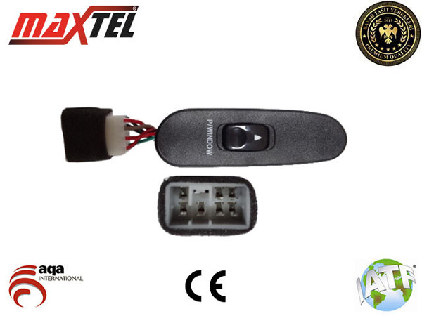 MAXTEL 182 03 008 | Cam Kaldırma Anahtarı Sağ 7 Pin Tekli Hyundai H100 Mini Bus 93= > , H100 Porter 93= >