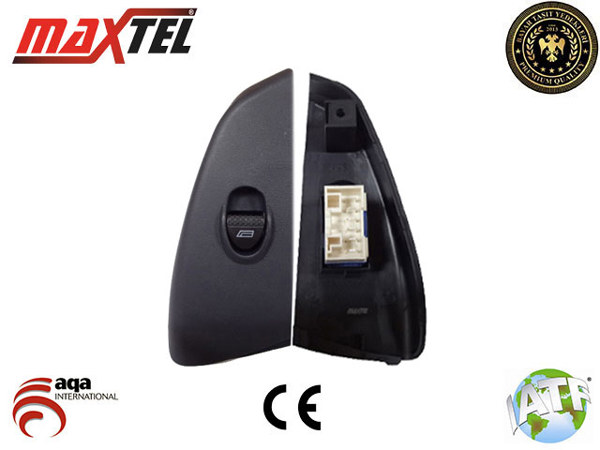 MAXTEL 182 05 076 | Cam Kaldırma Anahtarı Ön Sağ 6 Fişli Tekli Beyaz Kasalı Fiat Albea 02-12, Palio 98-11