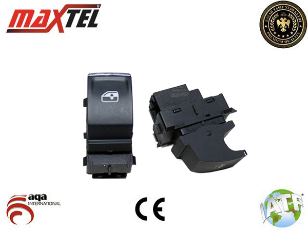MAXTEL 182 06 054 | Cam Kaldırma Anahtarı Sağ VW Golf VII Passat B8 Tiguan T-Roc 4 Pin Beyaz Işık