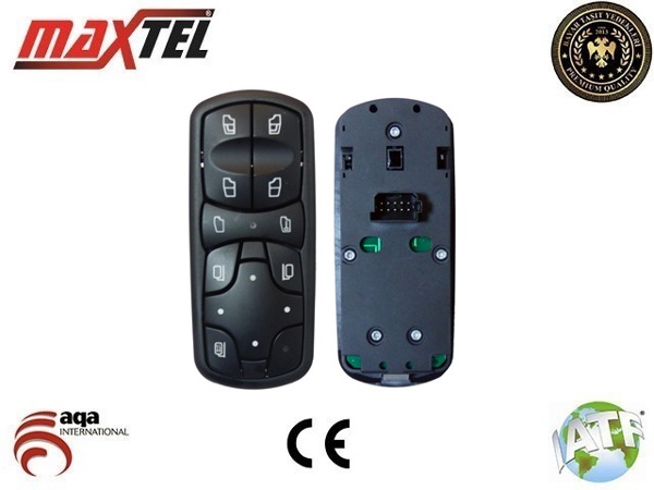 MAXTEL 18208097 | Cam Açma Ve Ayna Anahtarı Sol Mercedes Actros Ym 13 >