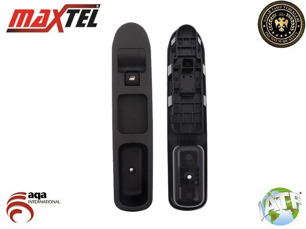 MAXTEL 182 11 033 | Cam Kaldırma Anahtarı Ön Sağ 4 Fişli Otomatik Peugeot 207 06-12, 207 + 12= >