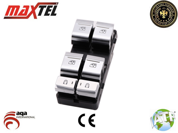 MAXTEL 18231133 | Cam Kaldırma Anahtarı A6 18 > Sol Dörtlü Gumus 10 Pin
