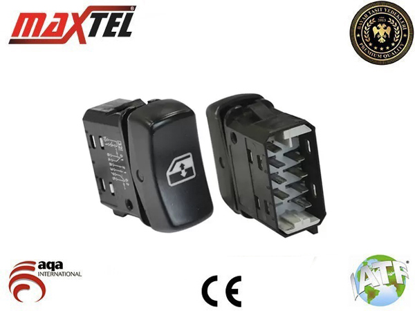 MAXTEL 182 36 856 | Cam Kaldırma Anahtarı Kasasız Tekli Scania G/P/R/T-Seri 2004 8 Pin