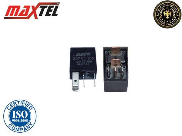 MAXTEL 20701105 | Role Mıcro Universal 5 Fişli 12V 30A | 5 Adet