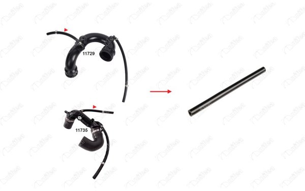 NIFEA 11366 *5 | Turbo Borusu Hortumu Clio II Kangoo 98 > Logan 04 > 1.5 DCI 5mm X 11mm =15Cm | 5 Adet