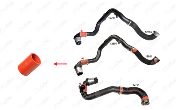 NIFEA 12760 | Turbo Hortumu Küçük Silikon 52mm X 9Cm Plastik Parca Master III 2,3 DCI Movano B 2,3