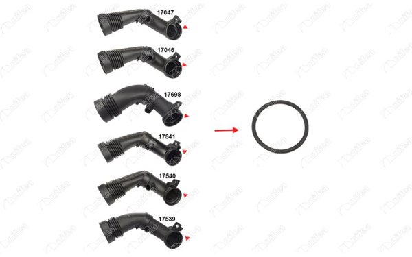 NIFEA 17542 *5 | Turbo Borusu Contası Ok Ile Gosterılen Conta 2008-206 +-207-208-301-308 I-II-Expert III-IV-Partner-R | 5 Adet