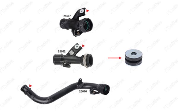 NIFEA 25619 *5 | Turbo Giriş Borusu Kauçuk Parca Nissan Juke 1.5 DCI F15 10 > | 5 Adet