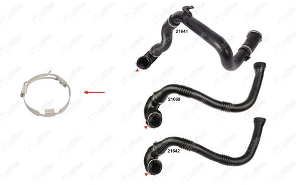 NIFEA 98145 | Turbo Borusu Kelepçesi Turbo Borusu Kelepçesi Opel Insignia A-B 1.6 2.0 CDTI 08 > 17 Saab 9-5 2.0 Tt