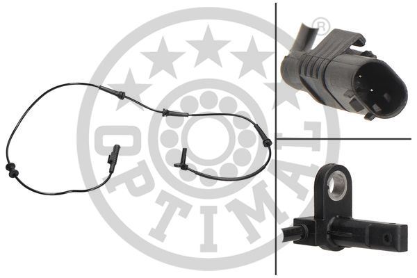OPTIMAL 06-S688 | Ön ABS Hız Kaptörü Fiat 500 07 > 500C 20 > Ford Ka 08 > 16 0.9 1.0 Mild Hybrid 1.2 1.3D Mtj 1.4