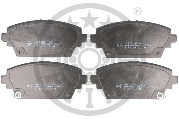 OPTIMAL BP10311 | Fren Balatası Ön (131mm) Accord VII 98-05