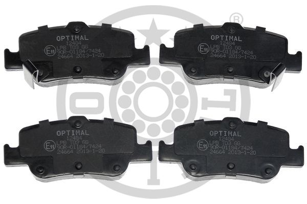 OPTIMAL BP12484 | Fren Balatası Arka (102 mm) Toyota Auris Corolla 07 -