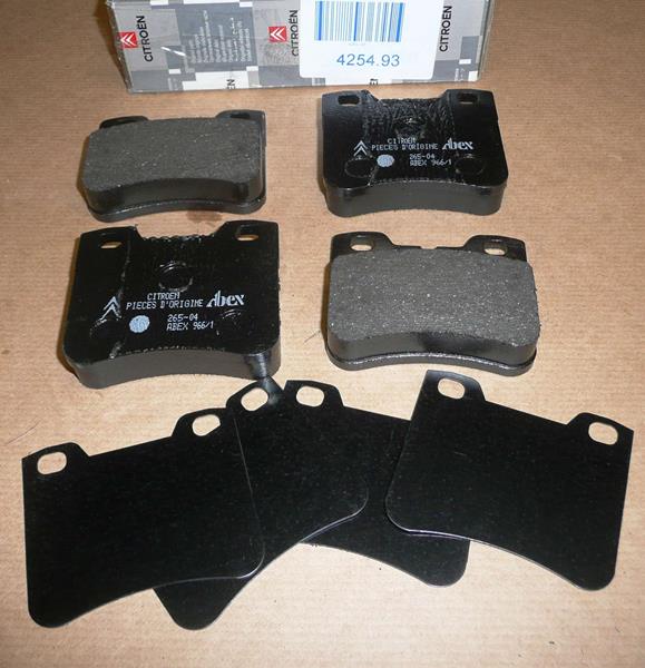 MOPAR (PSA) 4254.93 | Fren Balatası Ön (71mm) P106 I-II Citroen Saxo 96 -