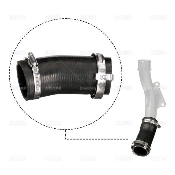 RAPRO 16642 | Hortum Ford Mondeo 14 > 1.5 TDCI Intercooler Çıkış Manıfolda Giriş