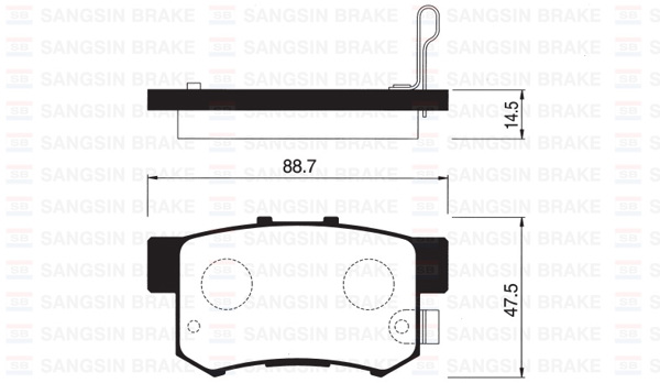 HI-Q SP1076-R | Arka Fren Balata Honda Civic