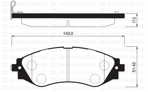 HI-Q SP1102 | Ön Fren Balatası Lacetti 1.4-1.6-1.8 2.0D 04 > Nubira 1.4-1.6-1.8 2.0D 04 >
