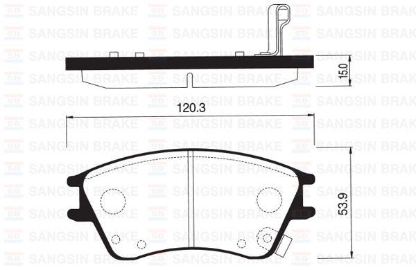 HI-Q SP1147 | Ön Balata Disk Hyundai Elantra Xd 1.5 00-06 | 1 Adet