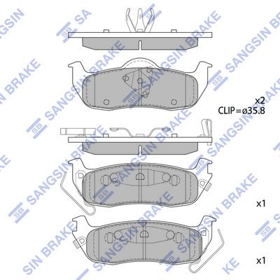 HI-Q SP1512 | Arka Balata Grand Cherokee II 2.7 Crd 02 > Grand Cherokee III 5.7 V8-3.7 V6 05 > Gdb4137