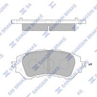 HI-Q SP1780 | Ön Fren Balata Toyota Yaris 1.3L 1.5L 2Nz-Fe 1Nr-Fe 1Nz-Fe Nsp150 Nsp151 Ncp150 14->