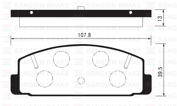 HI-Q SP2028 | Arka Fren Balata Mazda 323 Lantis 1.8L Bp Dohc Bj 99-01 / 626 Fs Gf 98-01 / Mazda 6 2.0L Lf-De Gg Gh 02->