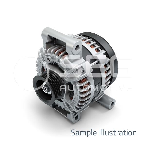 SEG F000BL07FS | Alternatör 14V 120A 6Pk Doblo 10-23 Linea 09-16 Ducato 11-16 Bravo 08-14 1.6 2.0 Mjt
