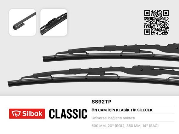 SİLBAK SS92TP | Silecek Süpürgesi 500 / 350mm Honda Jazz