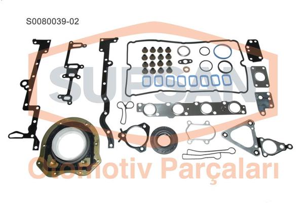 SUPSAN S0080039.02 | Takım Conta Skt Keçelı (Ford: Transit 2.4 TDCI V184 01-V347 06 -) Boxer Jumper Ducato 2.2Hdı 120Ps